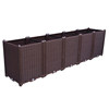 Special balcony planting box for growing vegetables can store water and drain water
