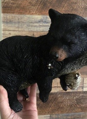 树杈熊装饰品摆件庭院户外树干