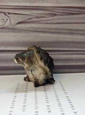 茶宠树脂鳄鱼龟摆件手工可养茶道