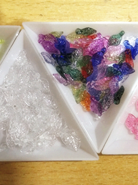 冰裂纹台湾小叶子手工串珠