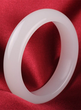 阿富汗羊脂级白色玉手镯特价