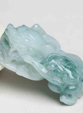 翡翠冰糯种飘阳绿全新吊坠现货