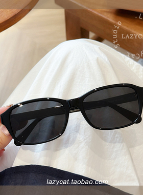 复古方形偏光墨镜方圆脸显脸小女