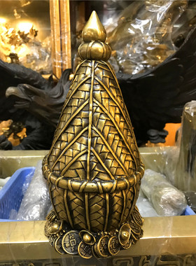 精工纯铜李居明永久库旺财吉祥物