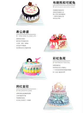 烘焙儿童生日蛋糕写真海报贴纸