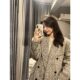 High-end Hepburn style thickened woolen coat