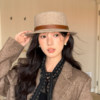 Lin Xiaoju's literary and artistic flat-brimmed fisherman hat