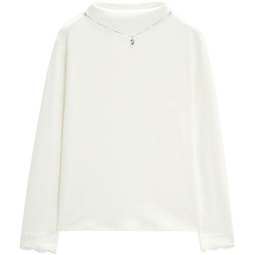 IEF/爱依服【大码女装】2025秋冬新款韩版简约纯色通勤百搭打底衣 - 图3