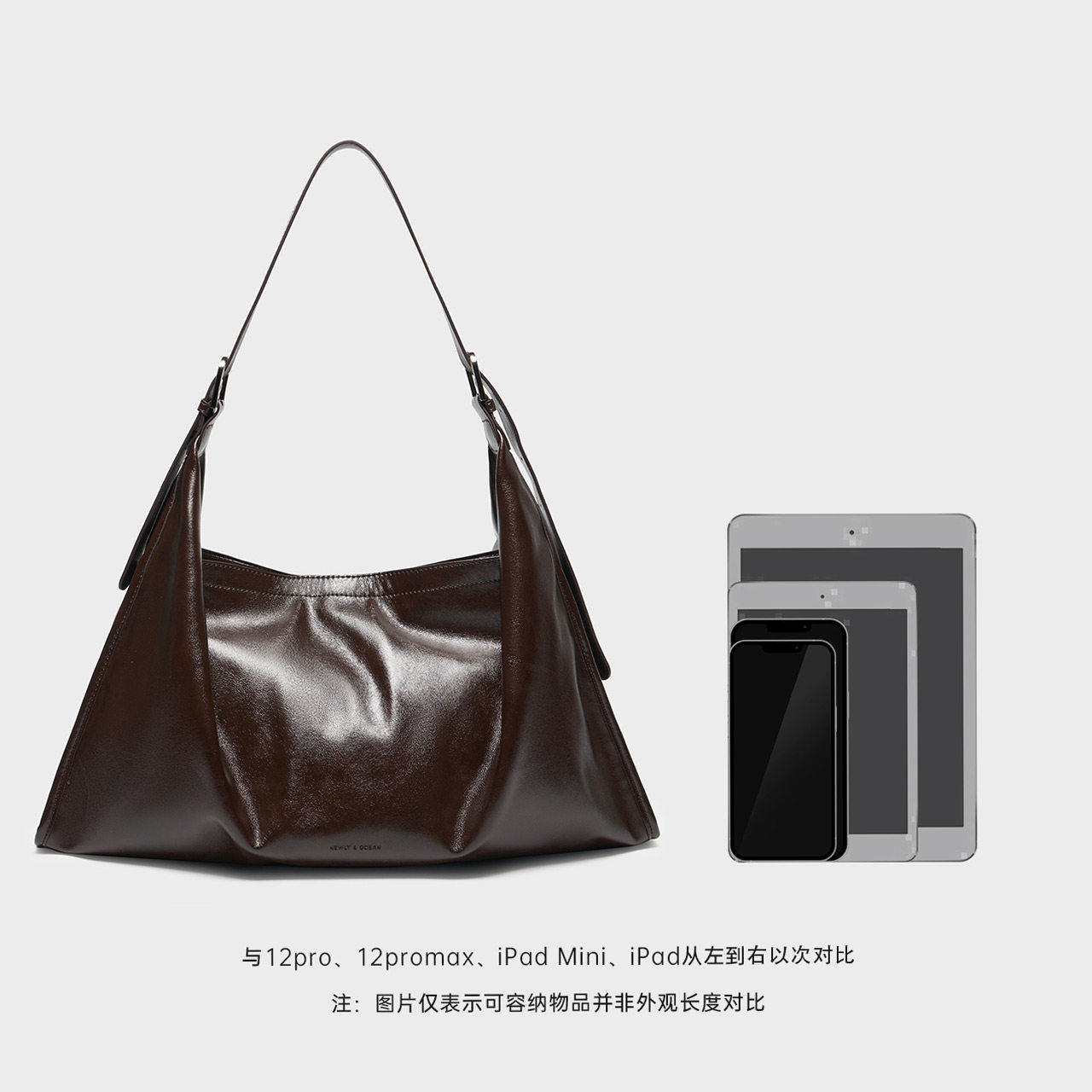 IEF/爱依服单肩包2025新款美式简约休闲辣妹大容量通勤百搭软包,淘宝优惠券,粉丝福利购,淘宝优惠卷