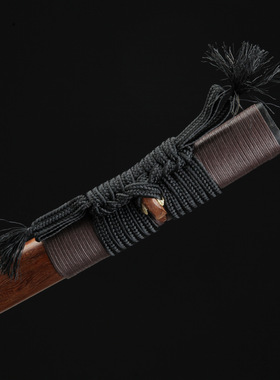 未开刃刀剑一体日式刀具影视硬剑宝剑手工锻打花纹钢冷兵器未开刃