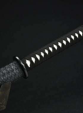 未开刃刀剑高锰钢发黑传统宝剑一体防身唐横刀工艺品冷兵器未开刃