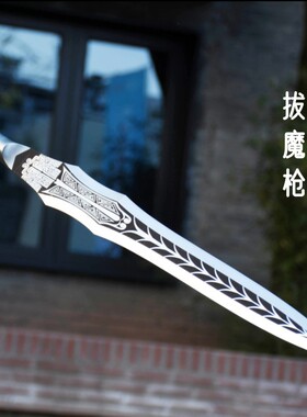 龙泉火龙刀剑一体拔魔枪赵云枪长枪长矛十八般兵器影视道具未开刃