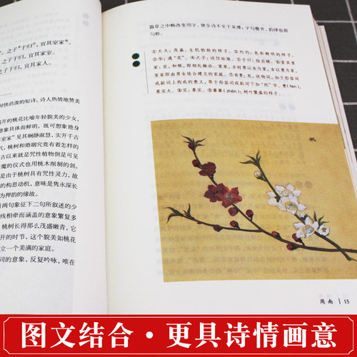 赠楚辞全3册插图版 诗经正版全集风雅颂原著完整版诗经译注赏析中国古诗词歌赋诗经楚辞典大全集全套国学经典书籍文白对照