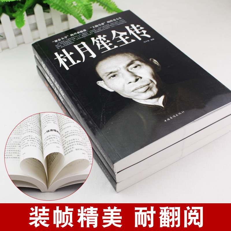 【全3册1120页】杜月笙全传 黄金荣戴笠全传中国名人人物传记 军阀战争时期民国历史百科畅销黑道小说历史人物名人传记畅销书籍 - 图1