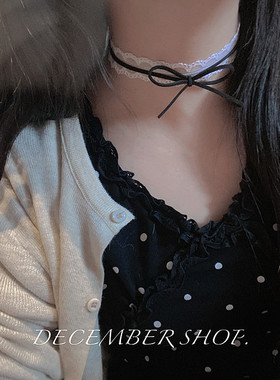 choker仙女白色蕾丝双层项圈包邮