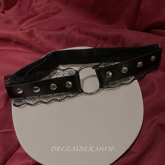 New Lolita punk leg ring pure lust goth Halloween lace leg strap female elastic jk leg ring anklet