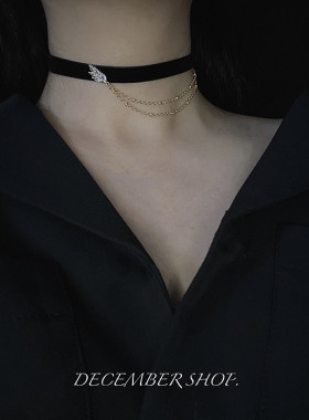 新款宫廷多层流苏项圈锁骨链