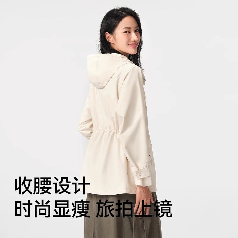 伯希和户外单层冲锋衣女新款防风防水休闲轻量徒步风衣登山服外套
