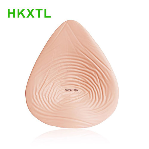 轻质义乳水滴三角形透气假胸假乳房手术义乳轻质仿真硅胶义乳TQS - 图0