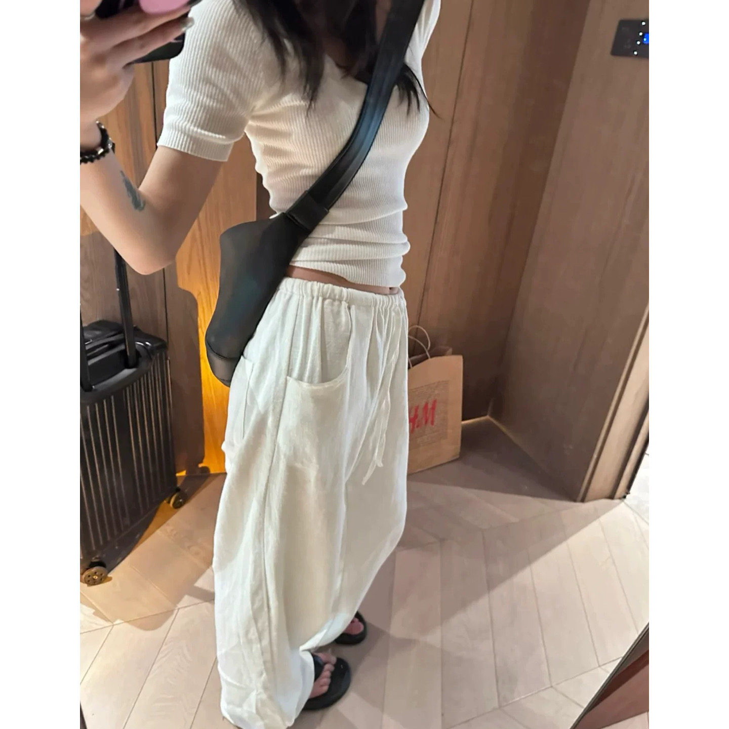 大碗plus定制大码女装微胖慵懒风棉麻阔腿夏高腰宽松显瘦休闲长裤,淘宝优惠券,粉丝福利购,淘宝优惠卷