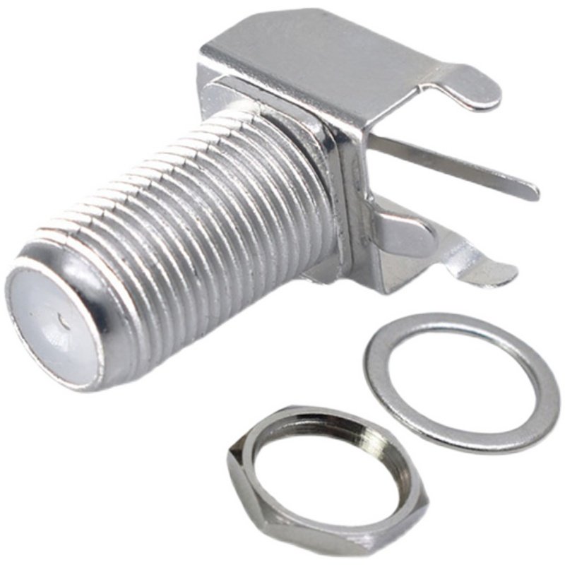 英制F头母座连接器 90度弯头户户通数字机顶盒弯头母座配螺母垫片,淘宝优惠券,粉丝福利购,淘宝优惠卷