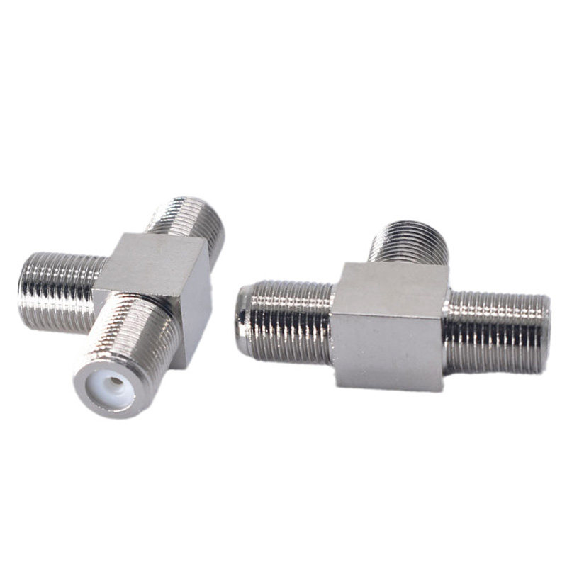 英制F头三母头转接头一母分二母转换头有线电视三通头f头1母转2母,淘宝优惠券,粉丝福利购,淘宝优惠卷