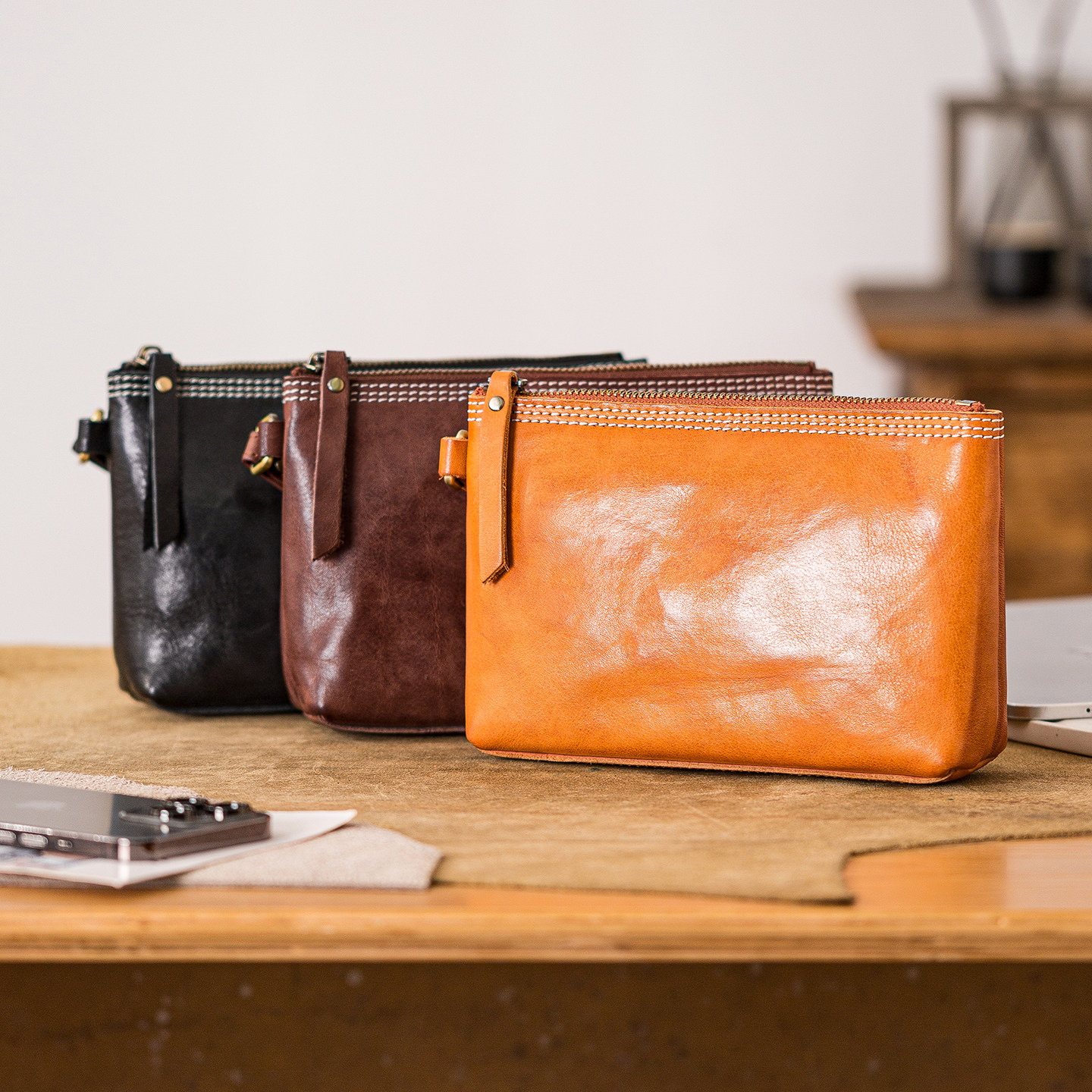 后步植鞣头层牛皮日式软皮手拿包复古手工擦色真皮钱包零钱包皮夹,淘宝优惠券,粉丝福利购,淘宝优惠卷