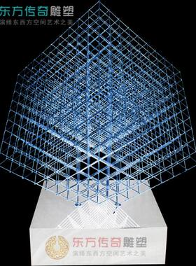 大型会所雕塑摆件大微不锈钢