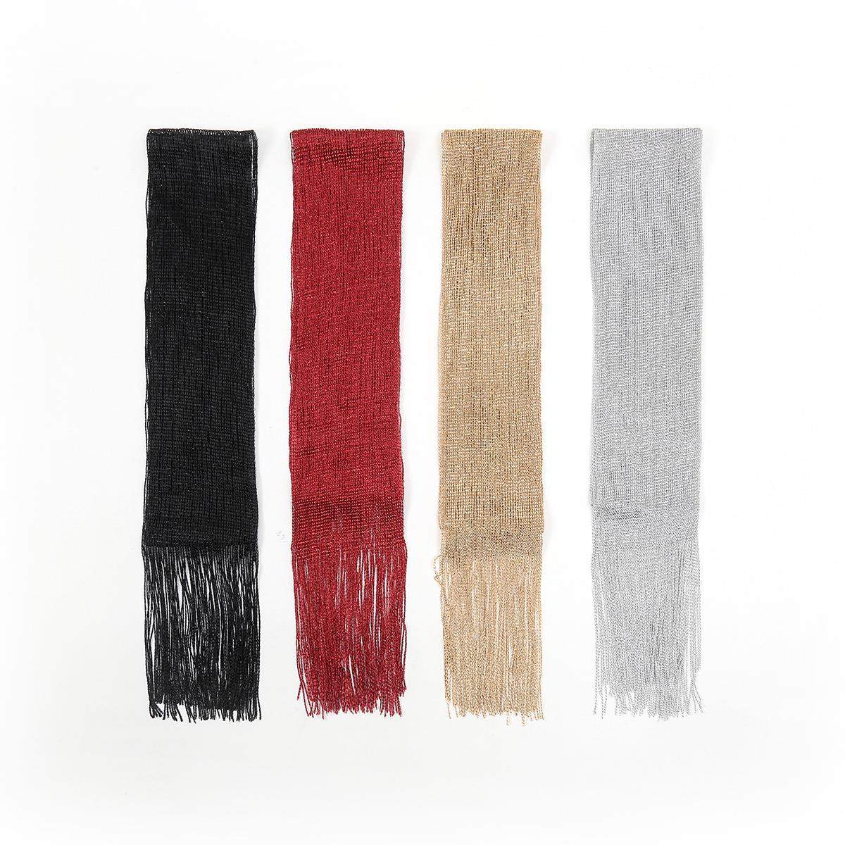 新款亮丝流苏针织围巾女春秋时尚百搭欧美护颈保暖装饰薄款围脖,淘宝优惠券,粉丝福利购,淘宝优惠卷