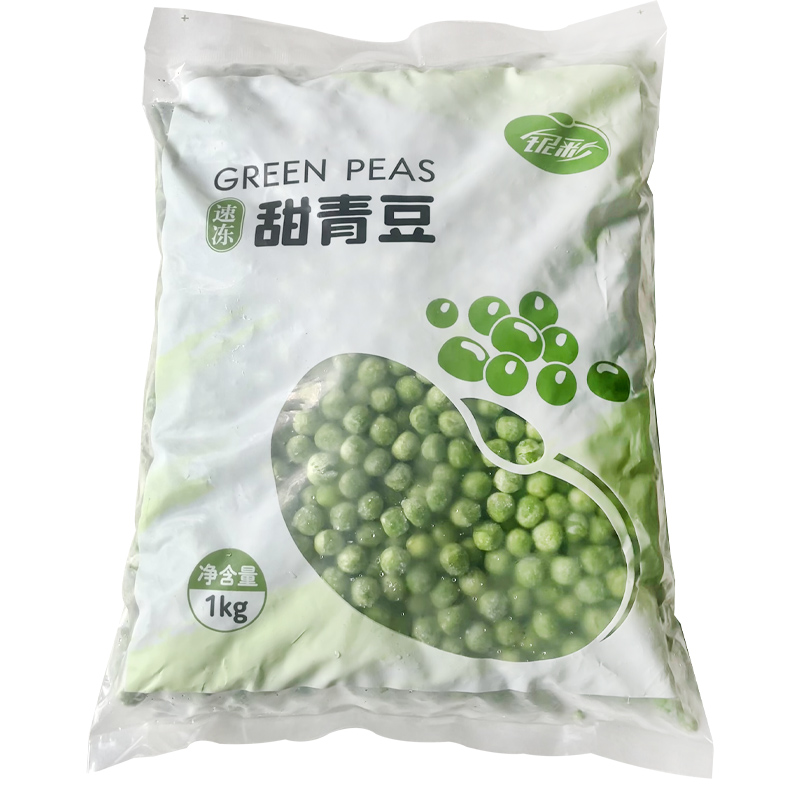 银河新西兰进口甜青豆1kg新鲜蔬菜沙拉餐饮商用速冻美式小豌豆粒 - 图2