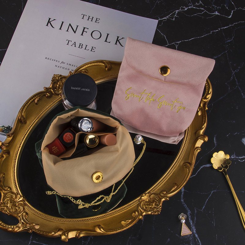 装口红包女2025新款迷你化妆包丝绒小号收纳包便携随身手拿补妆袋,淘宝优惠券,粉丝福利购,淘宝优惠卷