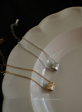 栀子西包金盒子链女性气质