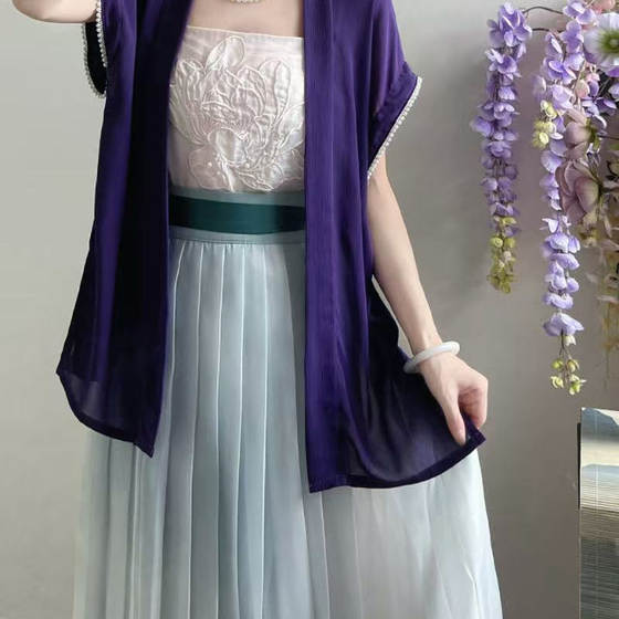 宋制长干寺短衫新品仿黄昇墓背心穿搭国潮风夏季日常通勤复原汉服