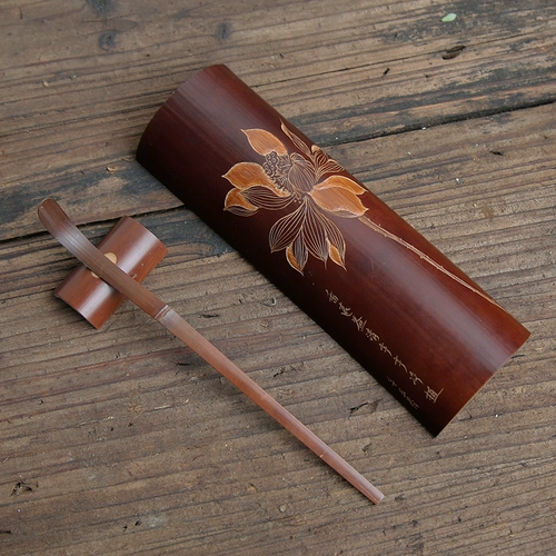 Резной комплект ручной работы, чайный сервиз с аксессуарами, 3 предмета