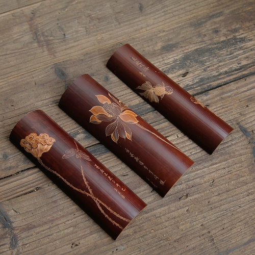 Резной комплект ручной работы, чайный сервиз с аксессуарами, 3 предмета