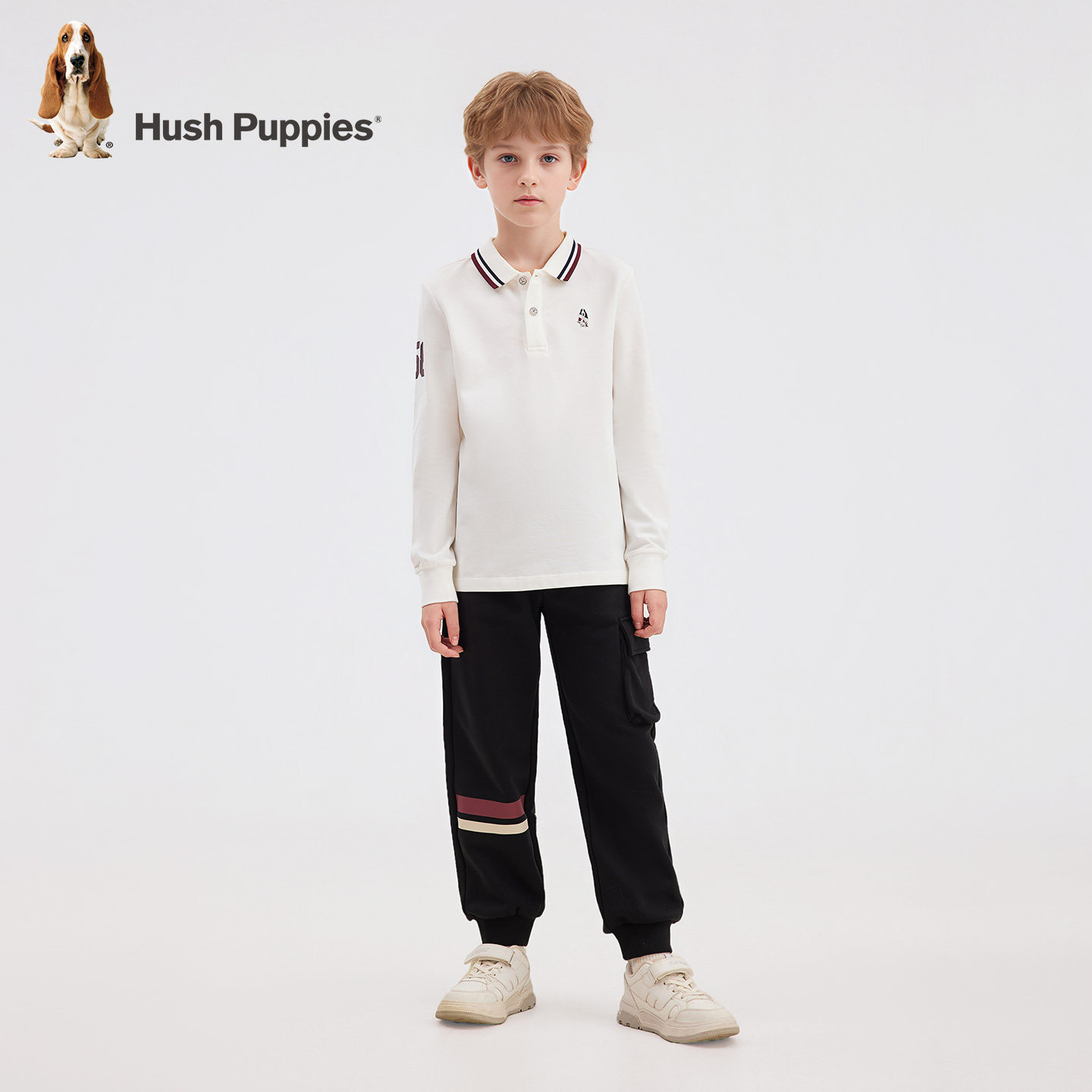 暇步士童装男童长袖Polo衫春秋季新款中大童翻领套头儿童休闲上衣,淘宝优惠券,粉丝福利购,淘宝优惠卷