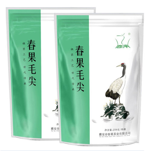 春果毛尖绿茶特级2026新茶叶浓香型四川雅安蒙顶山茶散装袋装500g - 图3