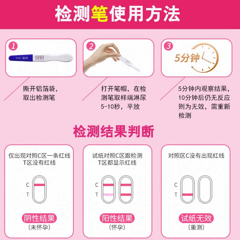 早早孕高精准正品检测卡毓婷验孕棒 贝克大药房验孕棒/验孕仪器