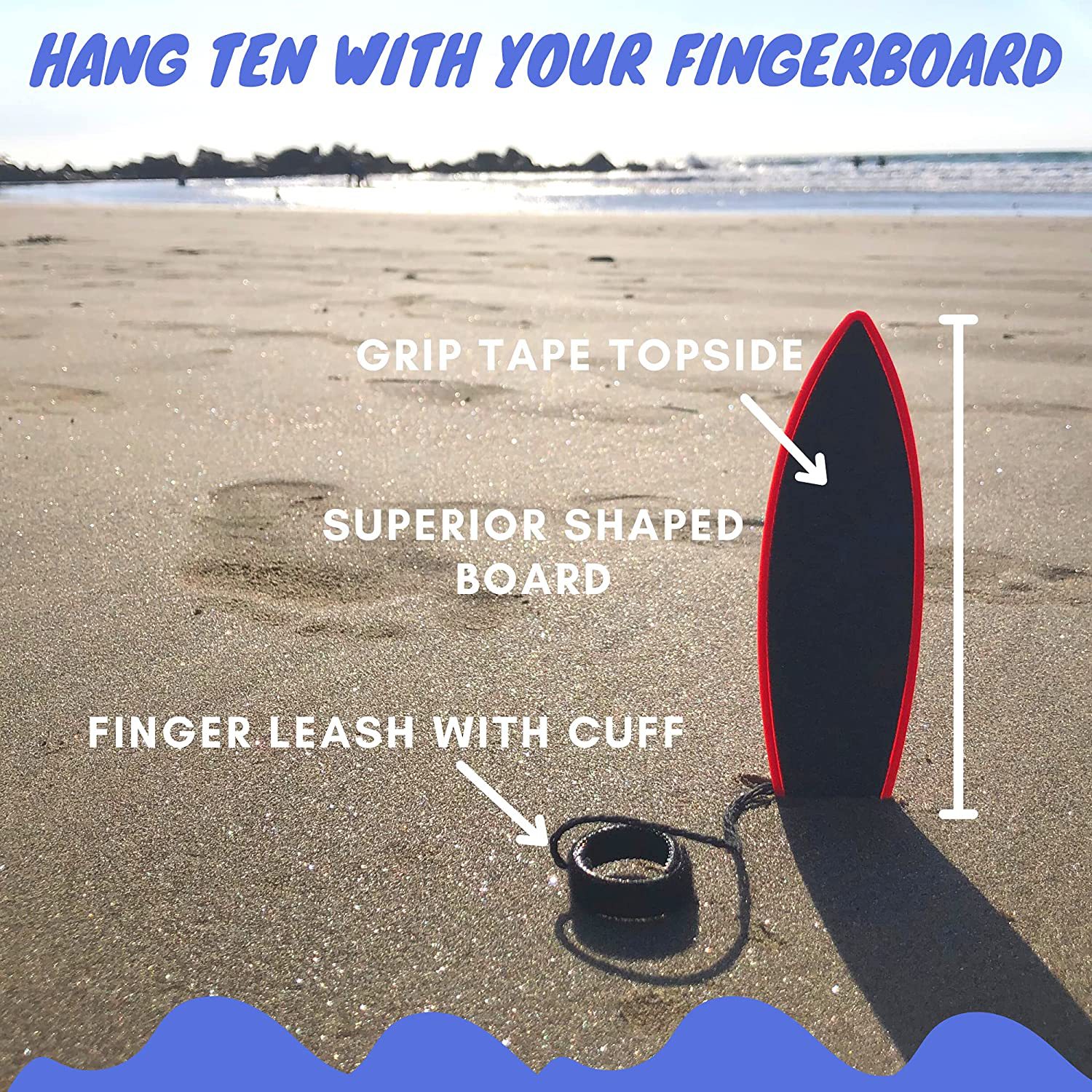 Finger Surfboard Mini 迷你指尖冲浪板指尖滑板玩具儿童创意玩具 - 图2