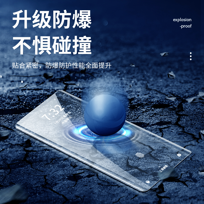 适用华为P50PRO P40PRO UV液态膜NOVA8PRO V40手机曲屏钢化膜批发 - 图2