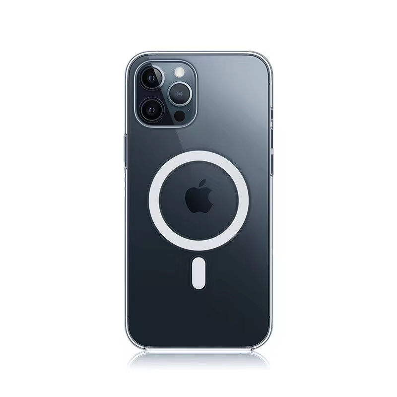 适用于苹果16 17PROMAX iphone14 15PROMAX 12PRO三星S23 S24ULTRA亚克力二合一气囊防摔磁吸透明手机壳批发 - 图3