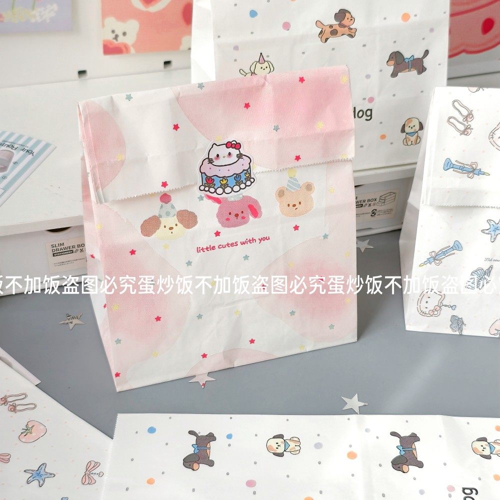 新款卡通腊肠小狗ins风礼品袋纸袋收纳袋大容量生日礼物糖果袋子,淘宝优惠券,粉丝福利购,淘宝优惠卷