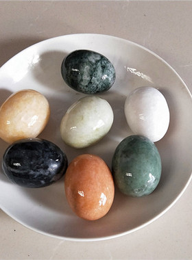 石头鸡蛋天然手球按摩石头中式