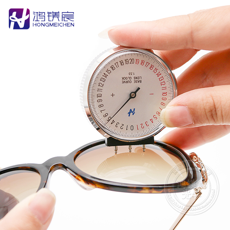 鸿镁宸新款单用机械弧度表镜片基弯测量仪弯度计眼镜检测工具包邮 - 图0