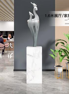 大型落地麋鹿摆件家居饰品轻奢客厅大堂展厅玄关雕塑工艺品送