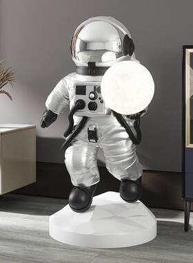太空人客厅装饰大型落地摆件家居饰品宇航员灯办公室开业乔迁礼物