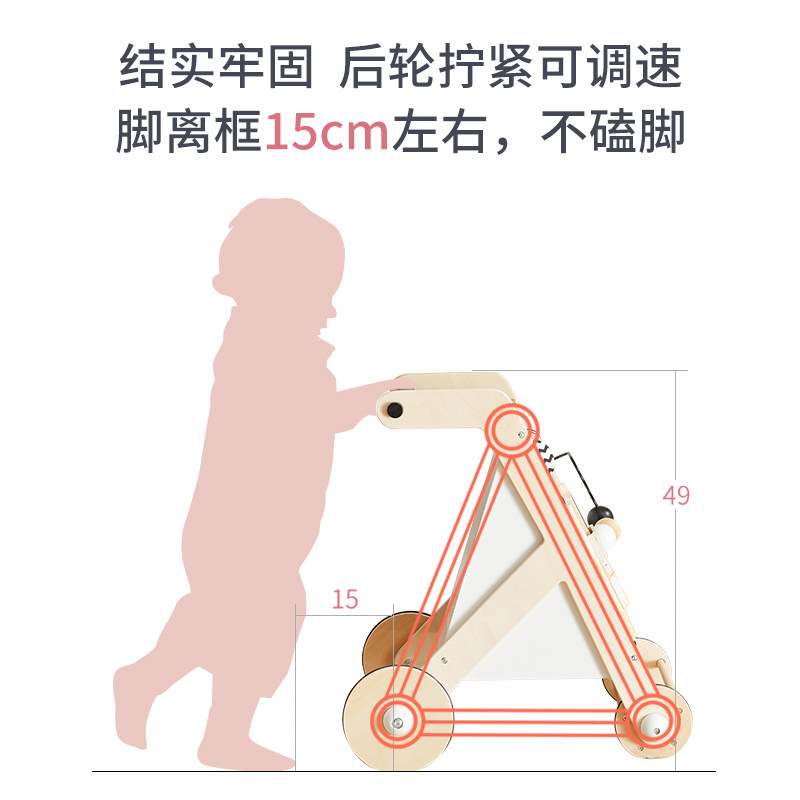 爱升o型腿防侧翻男孩女孩玩具 爱升母婴手推学步玩具