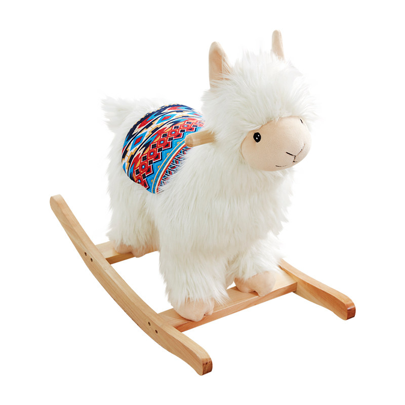 asweets小木马ins风儿童摇摇马实木宝宝周岁礼物玩具家居装饰摇椅,淘宝优惠券,粉丝福利购,淘宝优惠卷