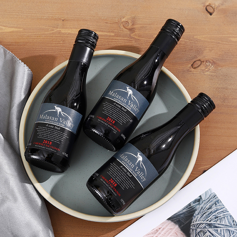 小瓶红酒迷你187ml澳洲原瓶进口袋鼠赤霞珠干红葡萄酒晚安酒整箱,淘宝优惠券,粉丝福利购,淘宝优惠卷
