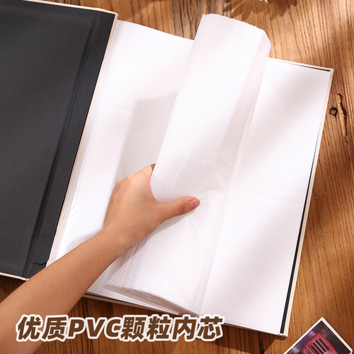 6寸1000张相册本纪念册家庭版大容量5寸插页式情侣明信片收纳册 - 图1